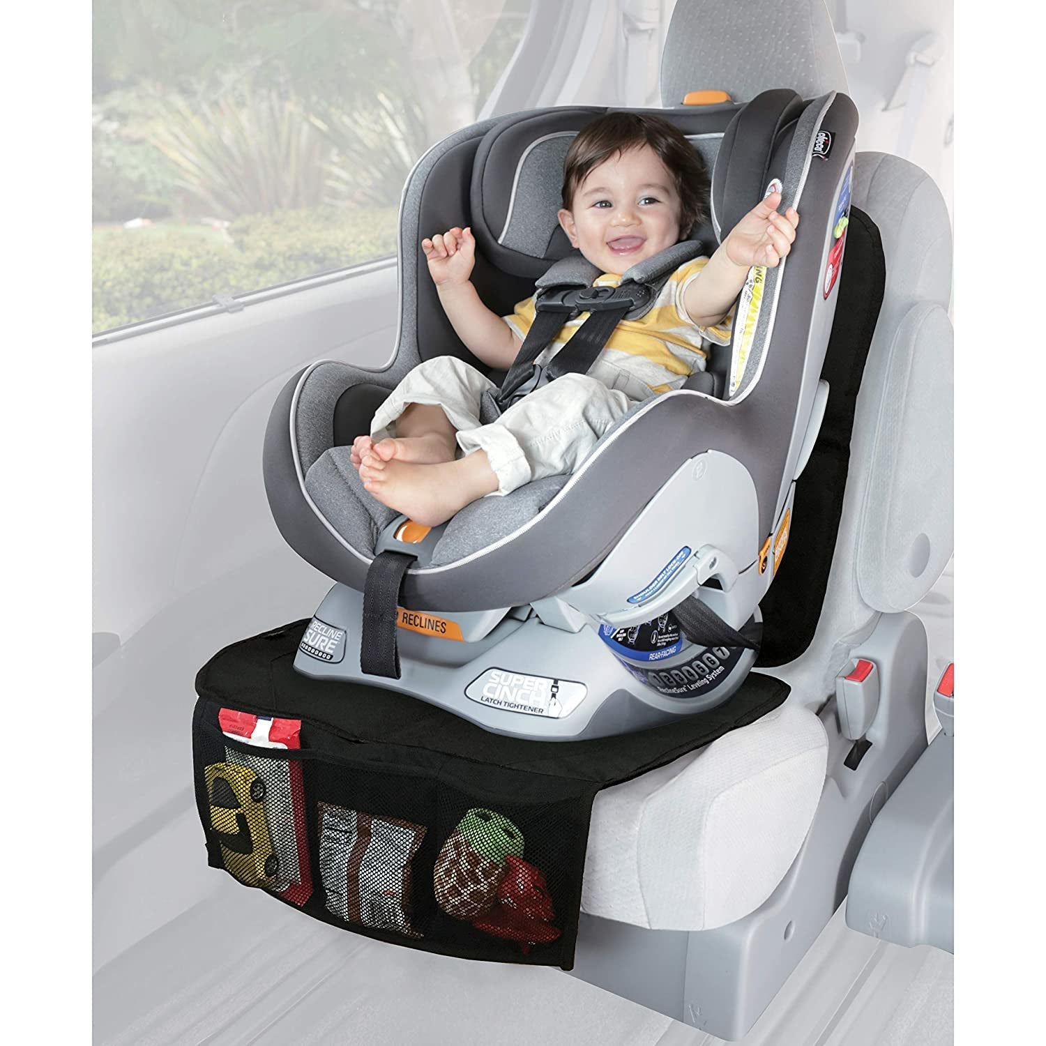 Car Seat Protector with Storage Pouch (RPW3)