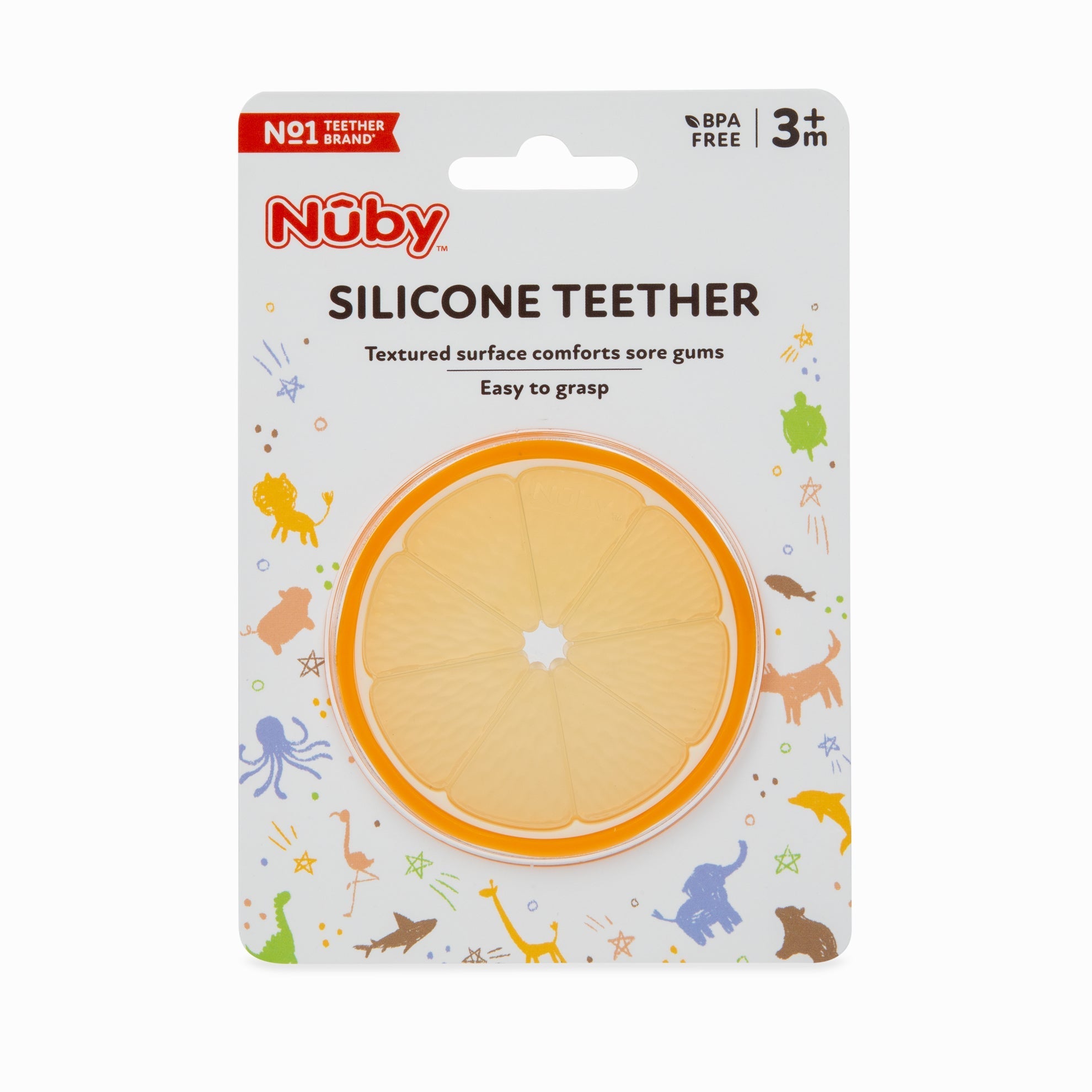 Orange Slice Silicone Teether (K4LV)