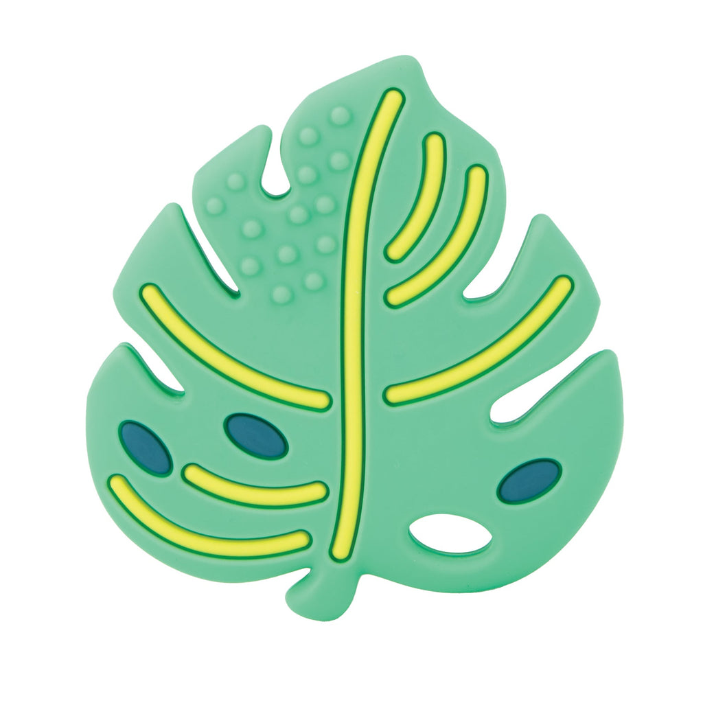 Silicone Teether with Pacifier Clip | Leaf (3A91)