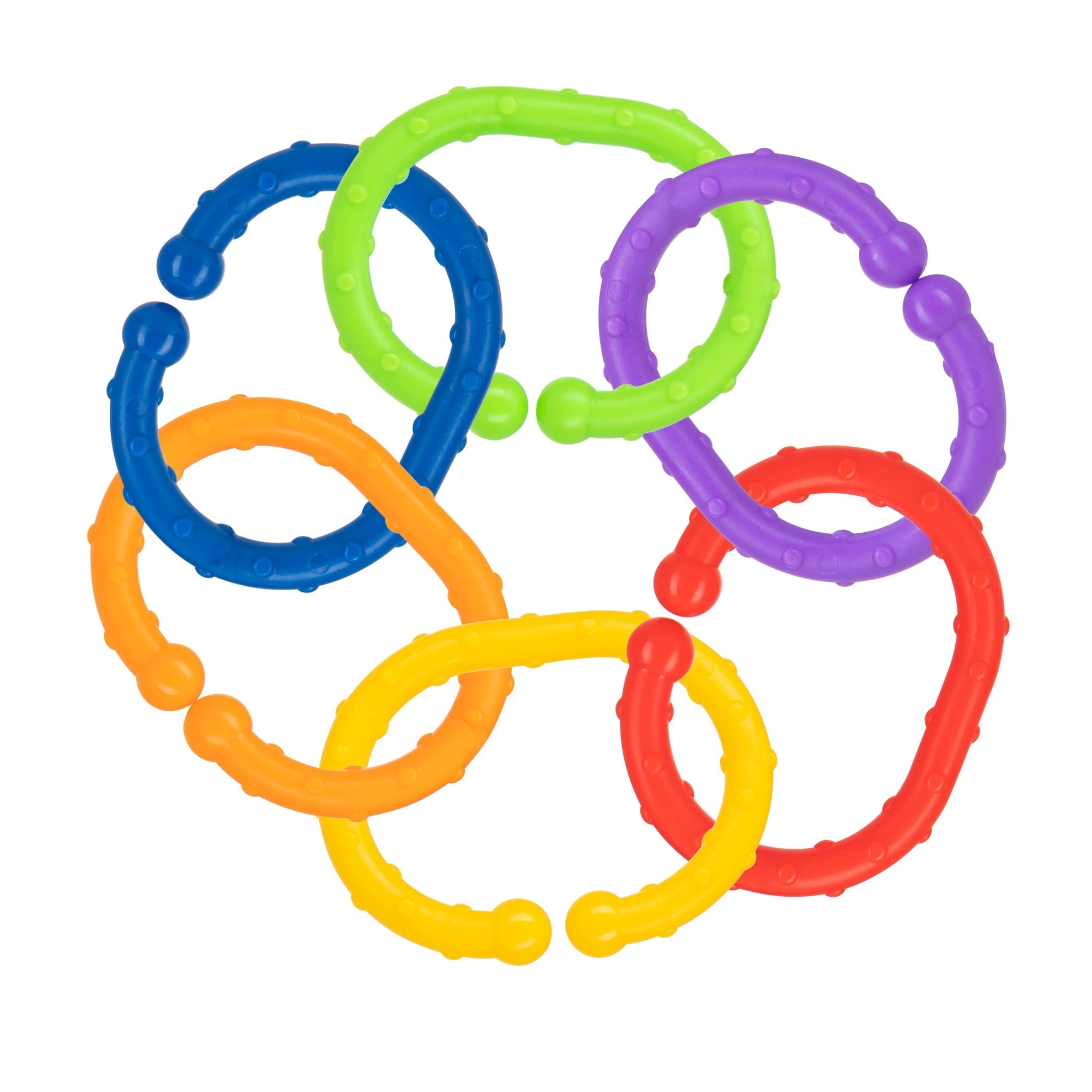 Linkables Teething Toys - Primary Colors - 18 pack (7G7H)