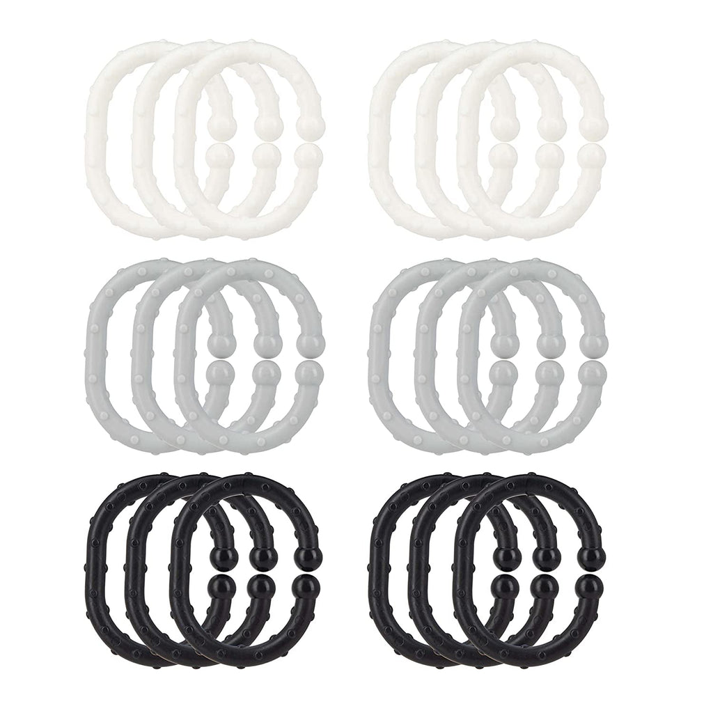 Linkables Teething Toys - Black, Grey, & White - 18 pack (TFCJ)