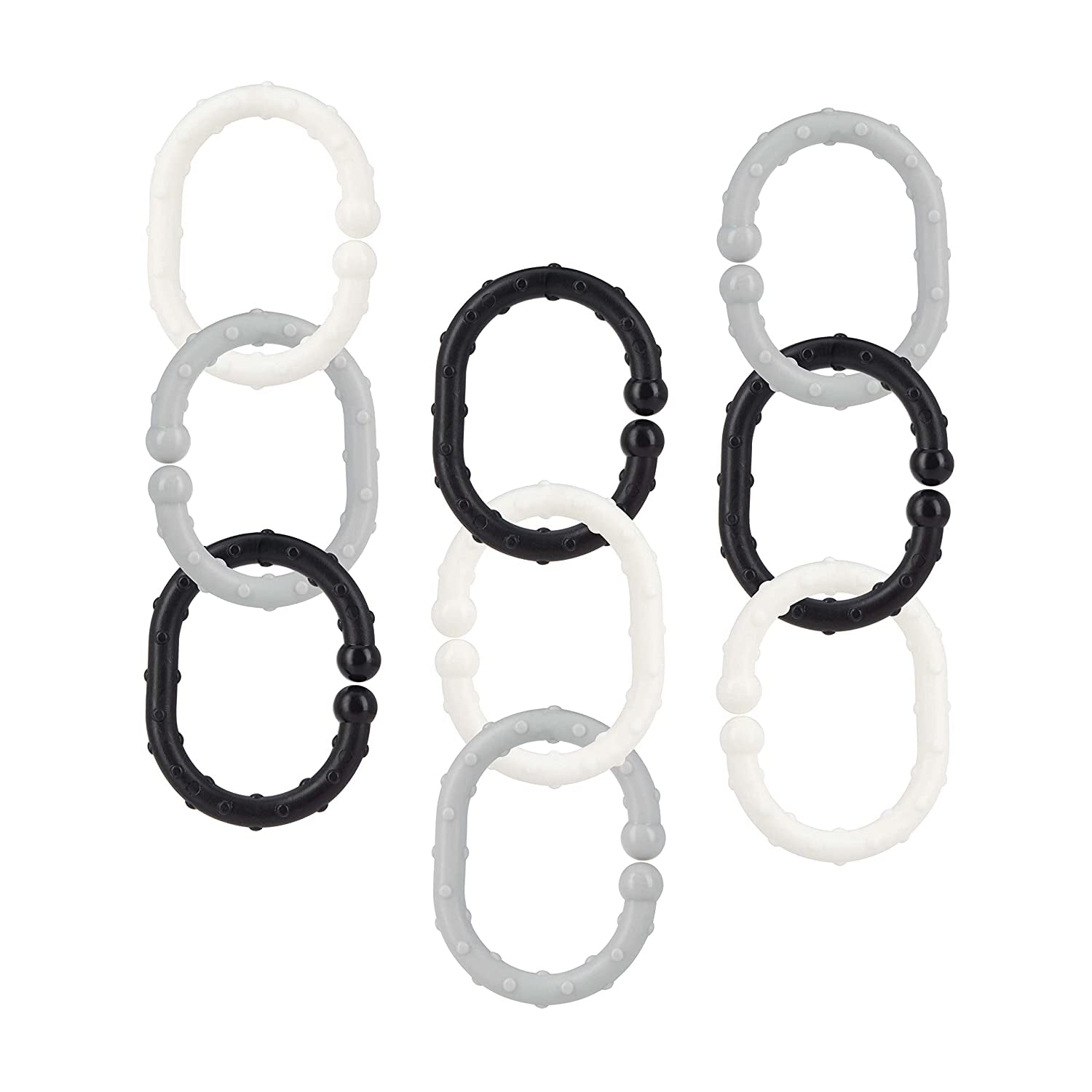 Linkables Teething Toys - Black, Grey, & White - 18 pack (TFCJ)