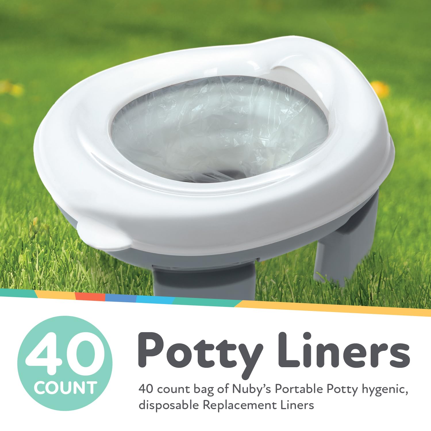 Portable Potty Replacement Liners | 40 Count (H414)