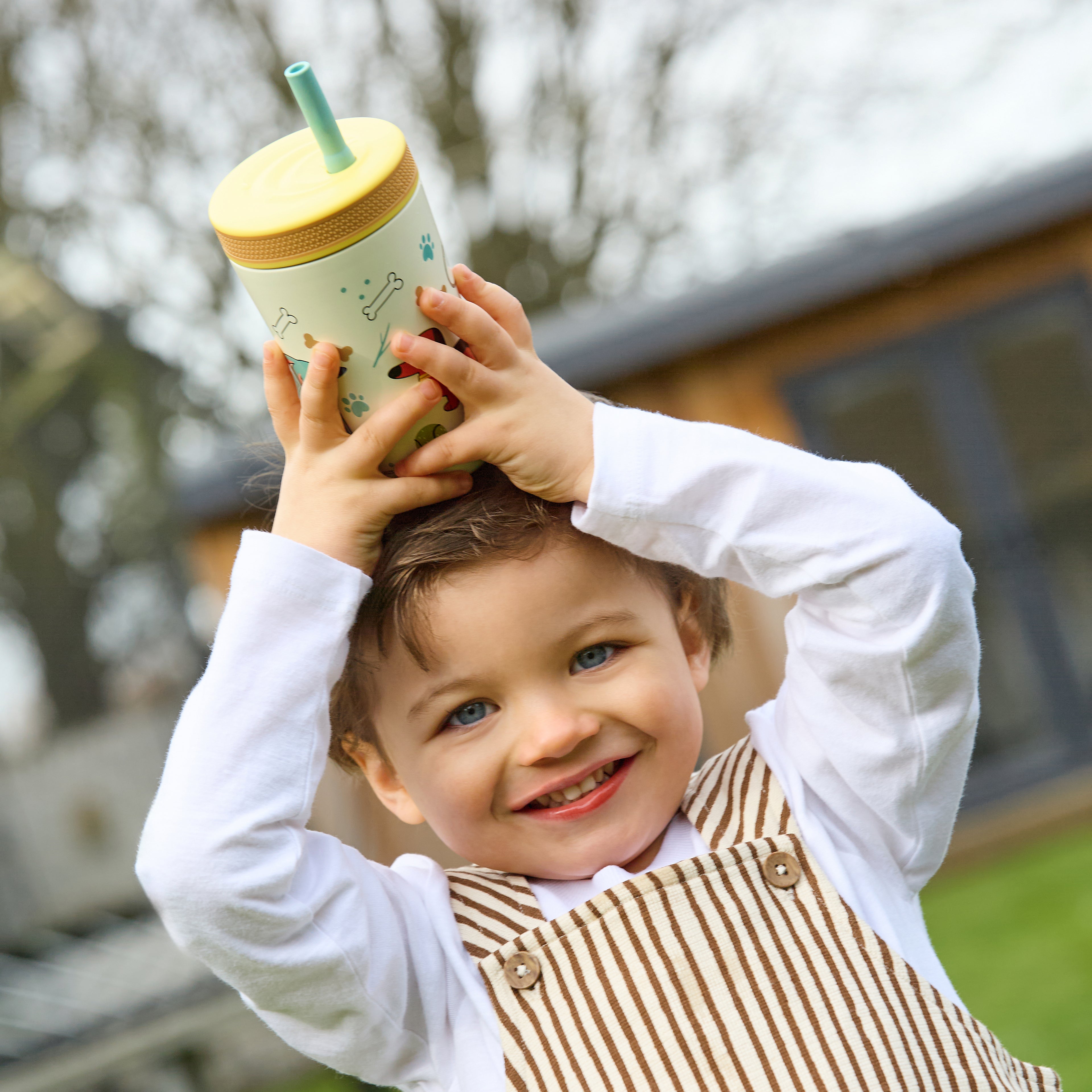 Thirsty Kids Flexstraw Stainless Steel Cup | Dogs (M53S)