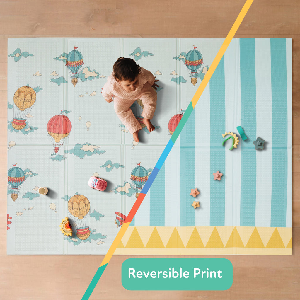 Reversible Floor Mat | Hot Air Balloons (ZVO6)