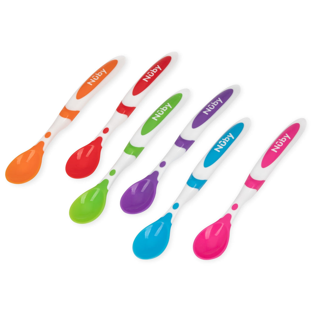 Long Handle Weaning Spoons (6 Pack) (SQGS)