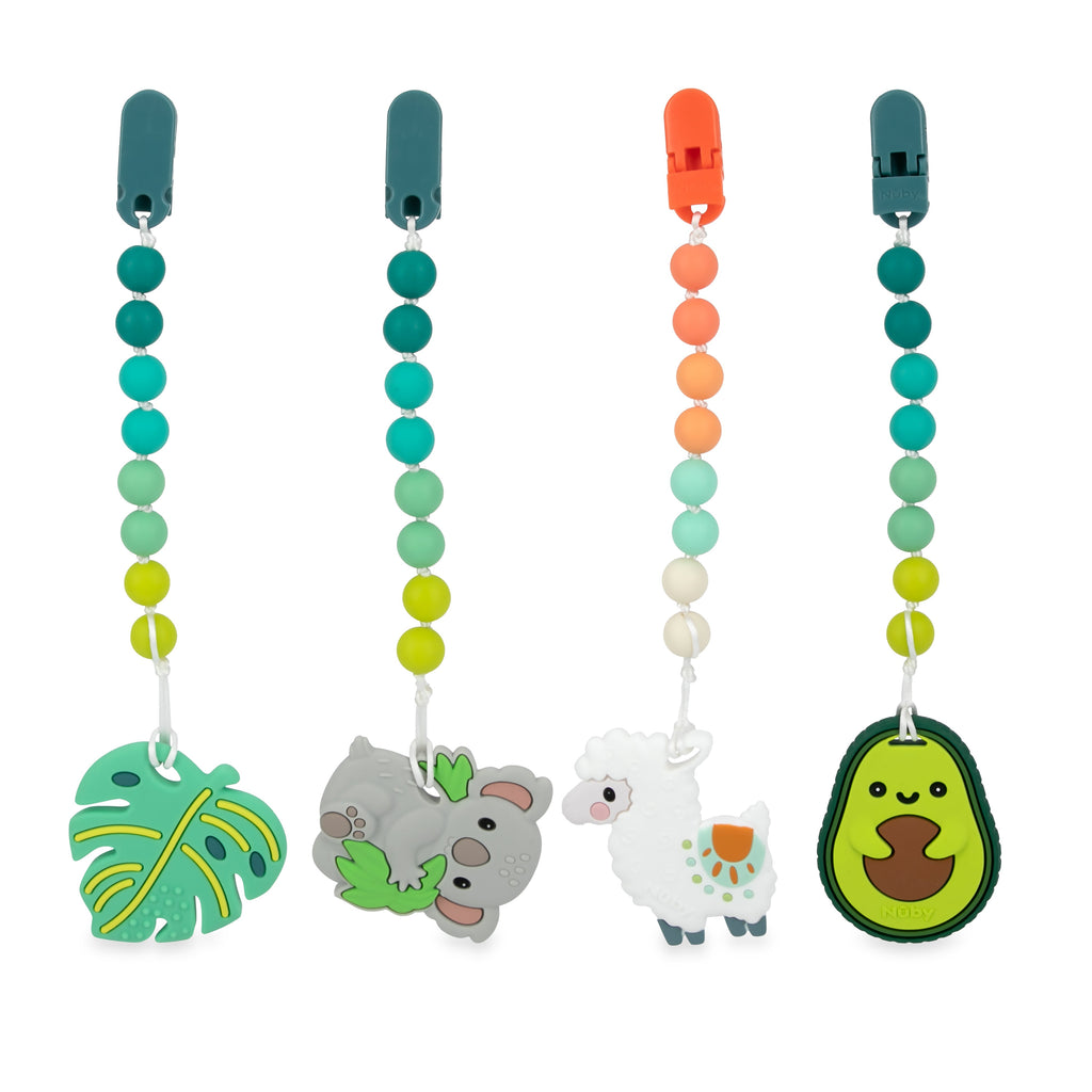 Silicone Teether with Pacifier Clip | Koala (DU4F)
