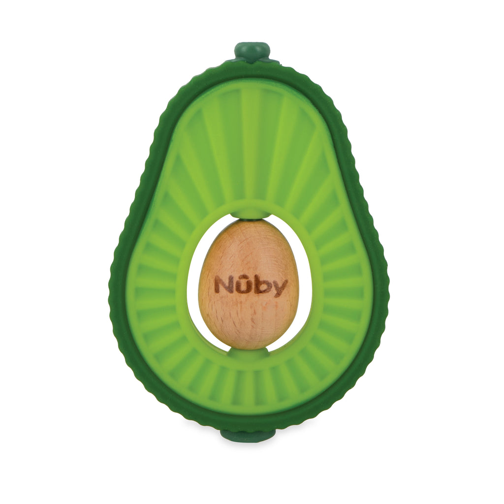 Avocado Muncher Wood and Silicone Teether (0YX4)