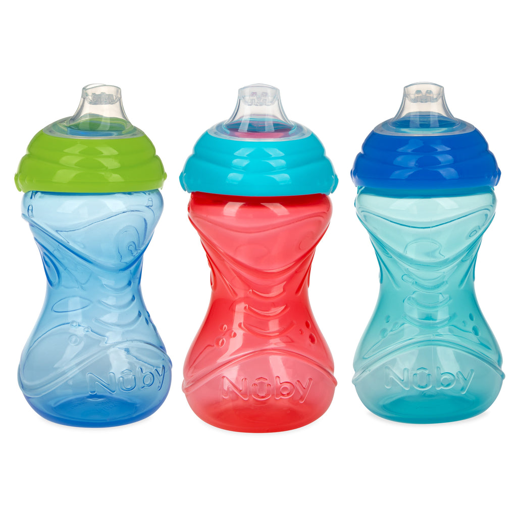 Clik-It Soft Spout Easy Grip Sippy Cup (3 Pack) (PUSE)