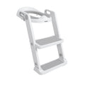 All-in-One Potty Seat Topper with Ladder | Grey (NG9H)