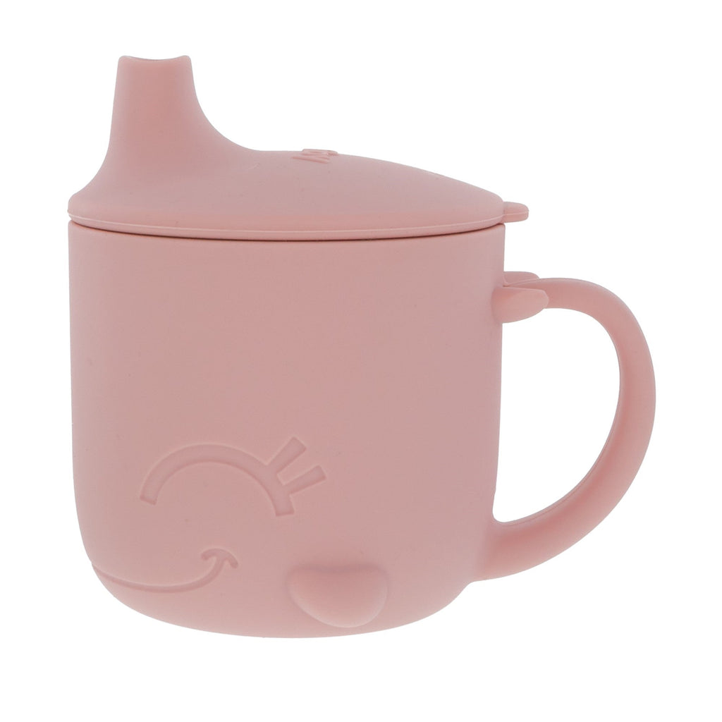 Animal Friends 6-Piece Dinnerware Set - Pink Whale (LUKW)