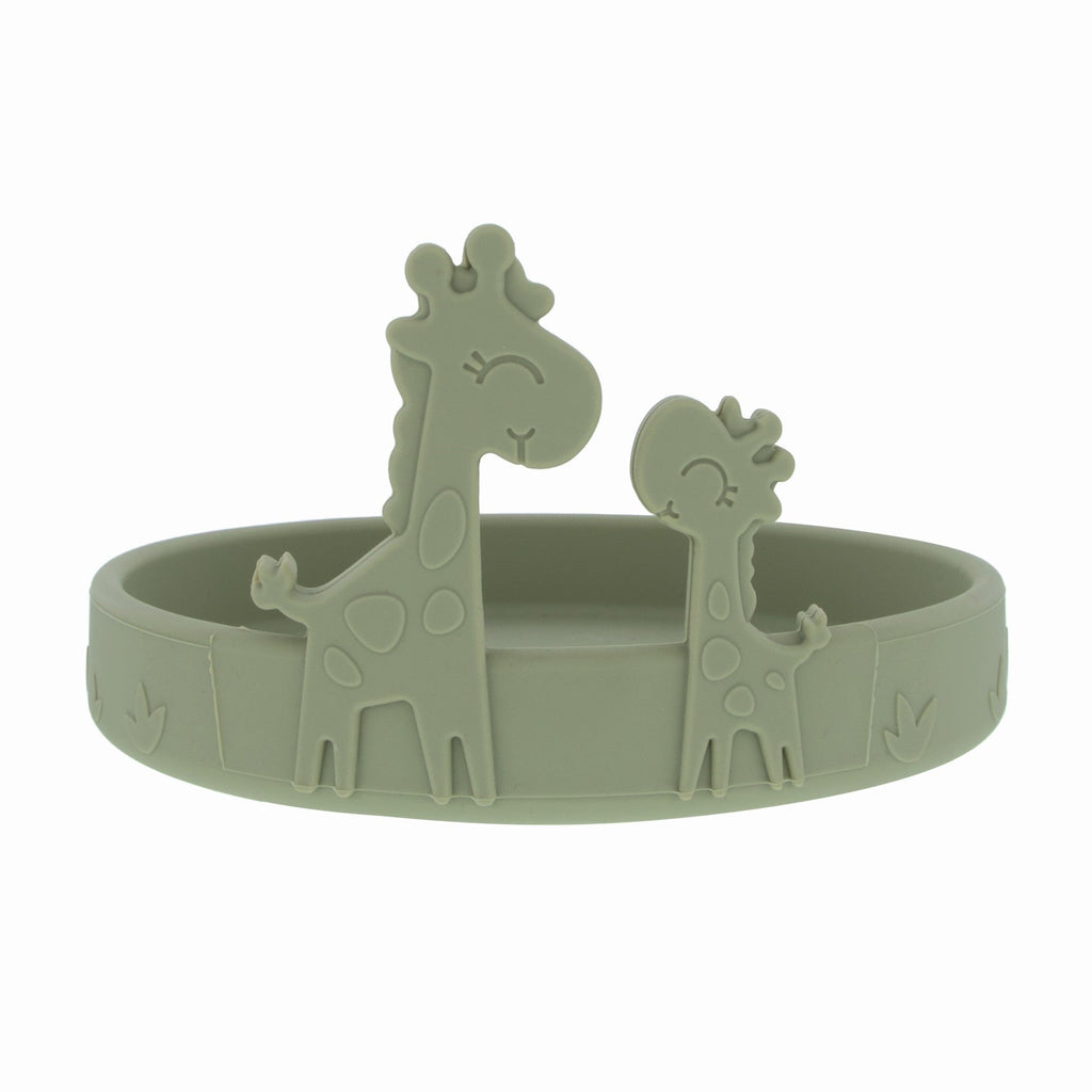Animal Friends 6-Piece Dinnerware Set - Green Giraffe (A1W7)