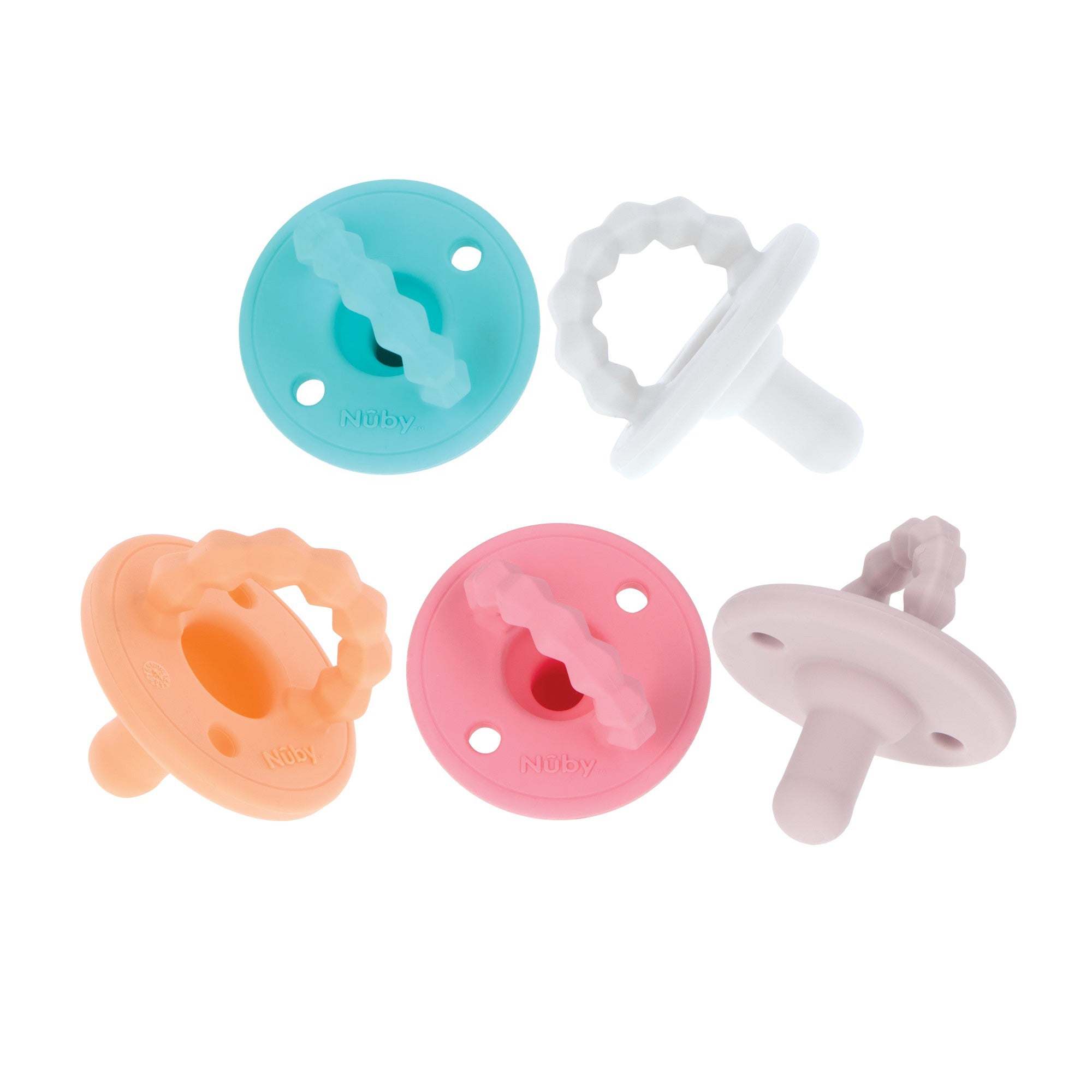 Silicone Softees Pacifier & Teether (5 Pack) (O5AD)