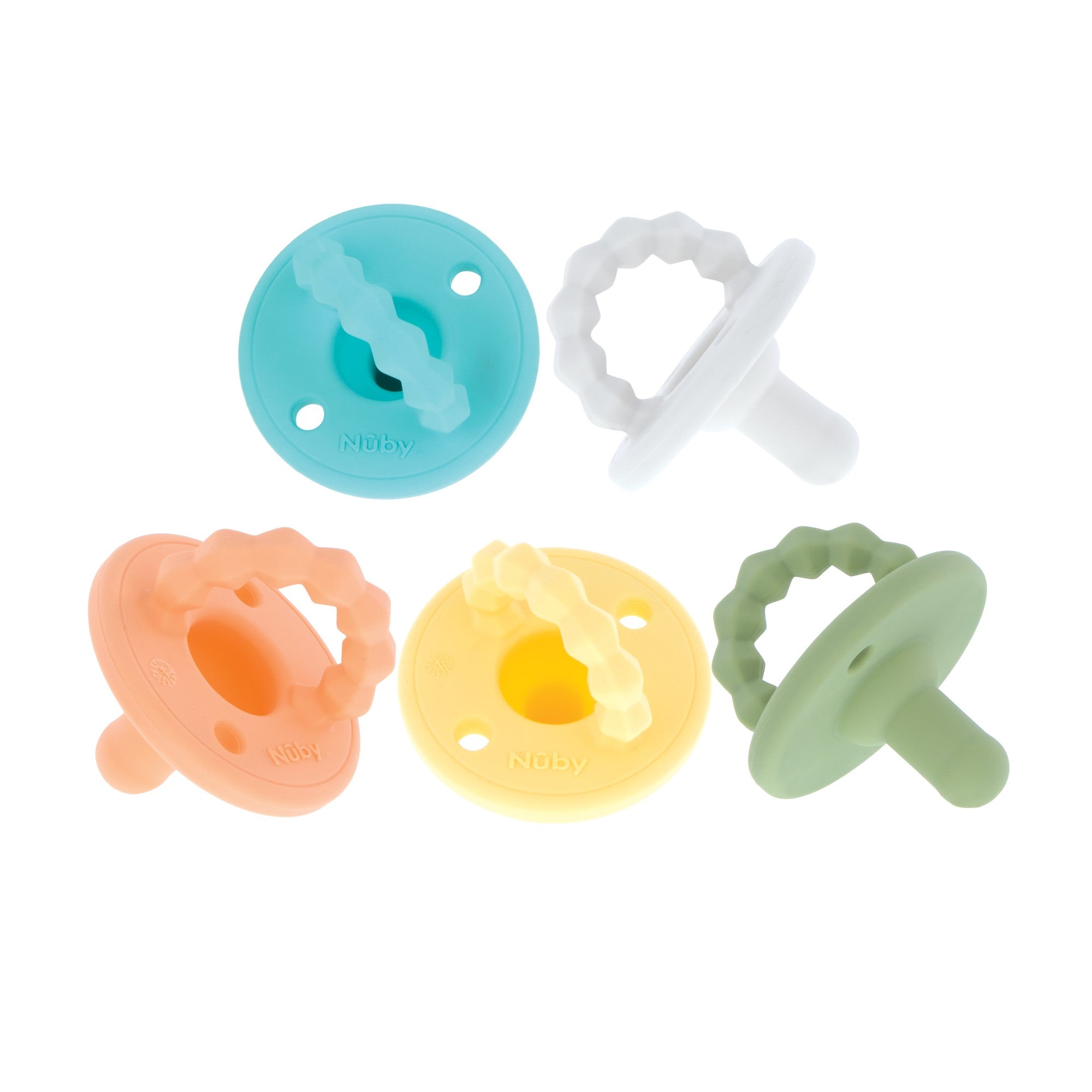 Silicone Softees Pacifier & Teether (5 Pack) (O5AD)