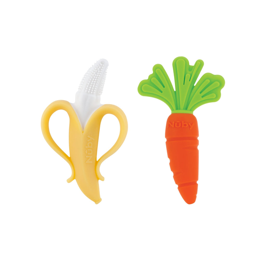 NanaNubs Gum Massager and Carrot Teether Set (I8J8)