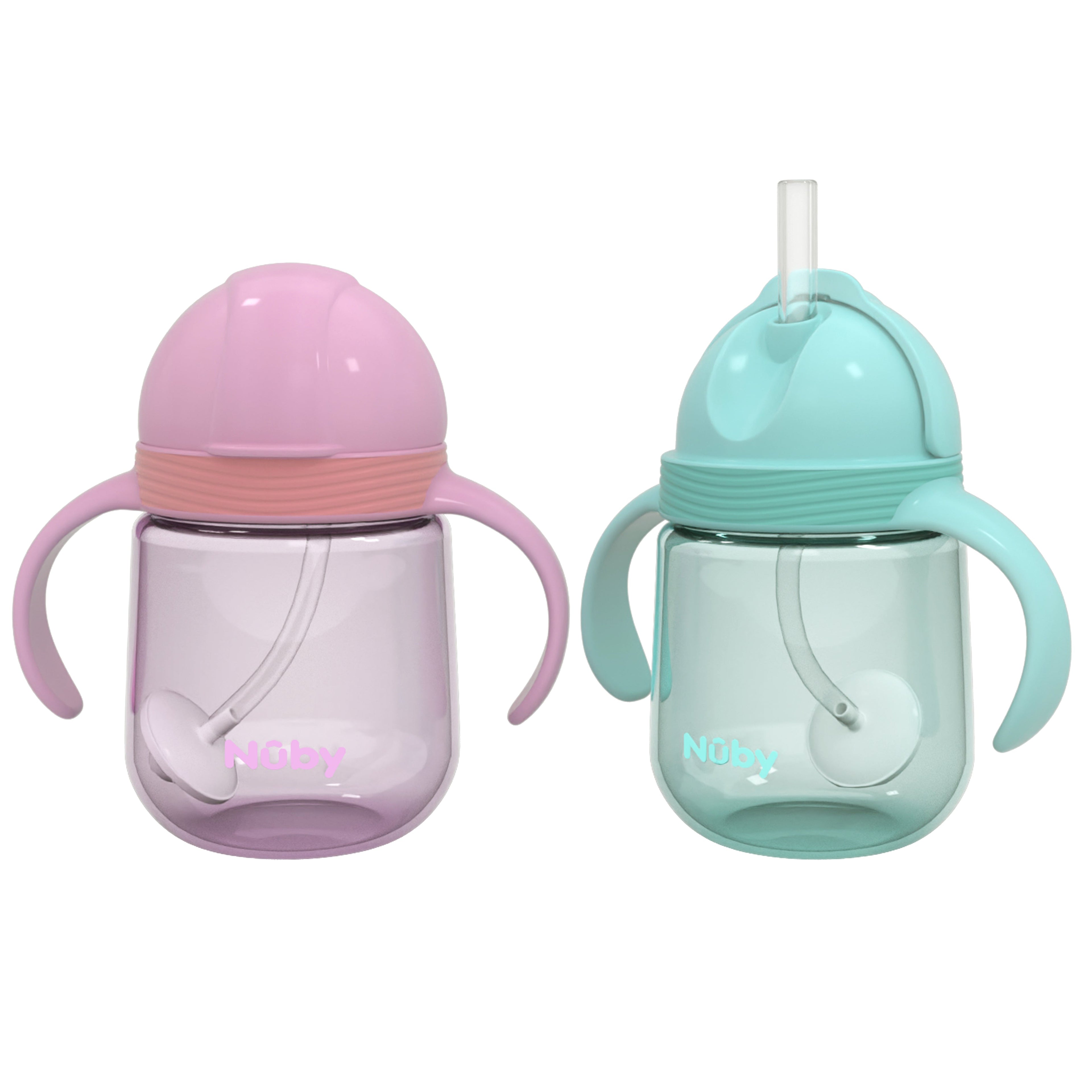 Clik-it Flip-It Straw Cup (2 Pack) | Pink/Aqua (P5BH)