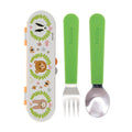 Stainless Steel Toddler Utensil Set | Forest Animals (6QK7)