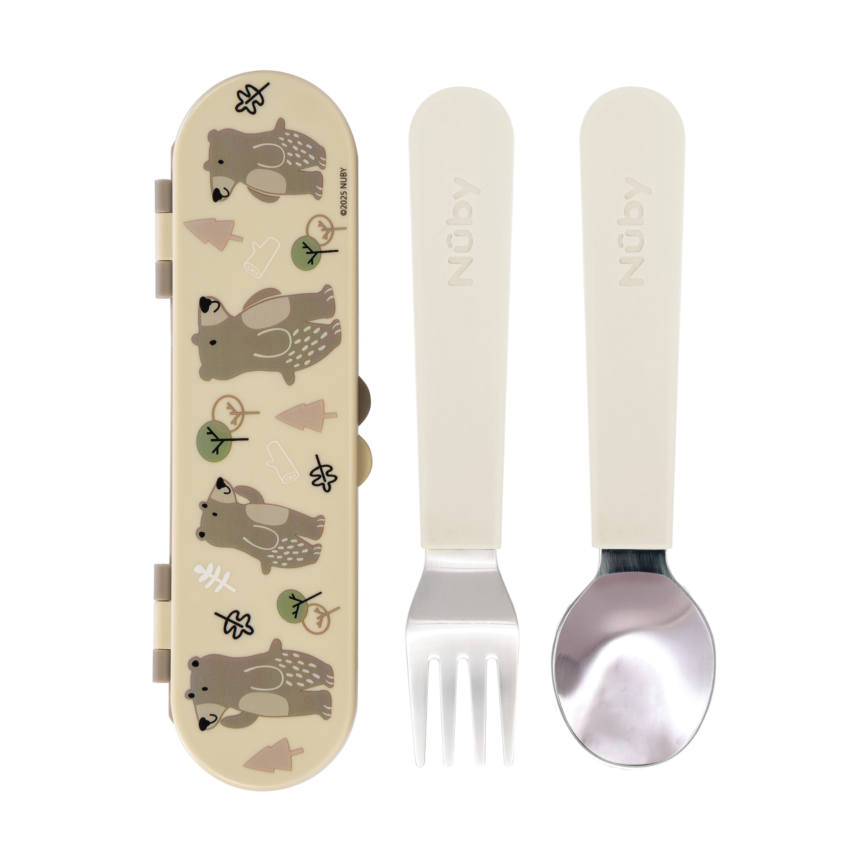 Stainless Steel Toddler Utensil Set | Forest Bears (1SGK)