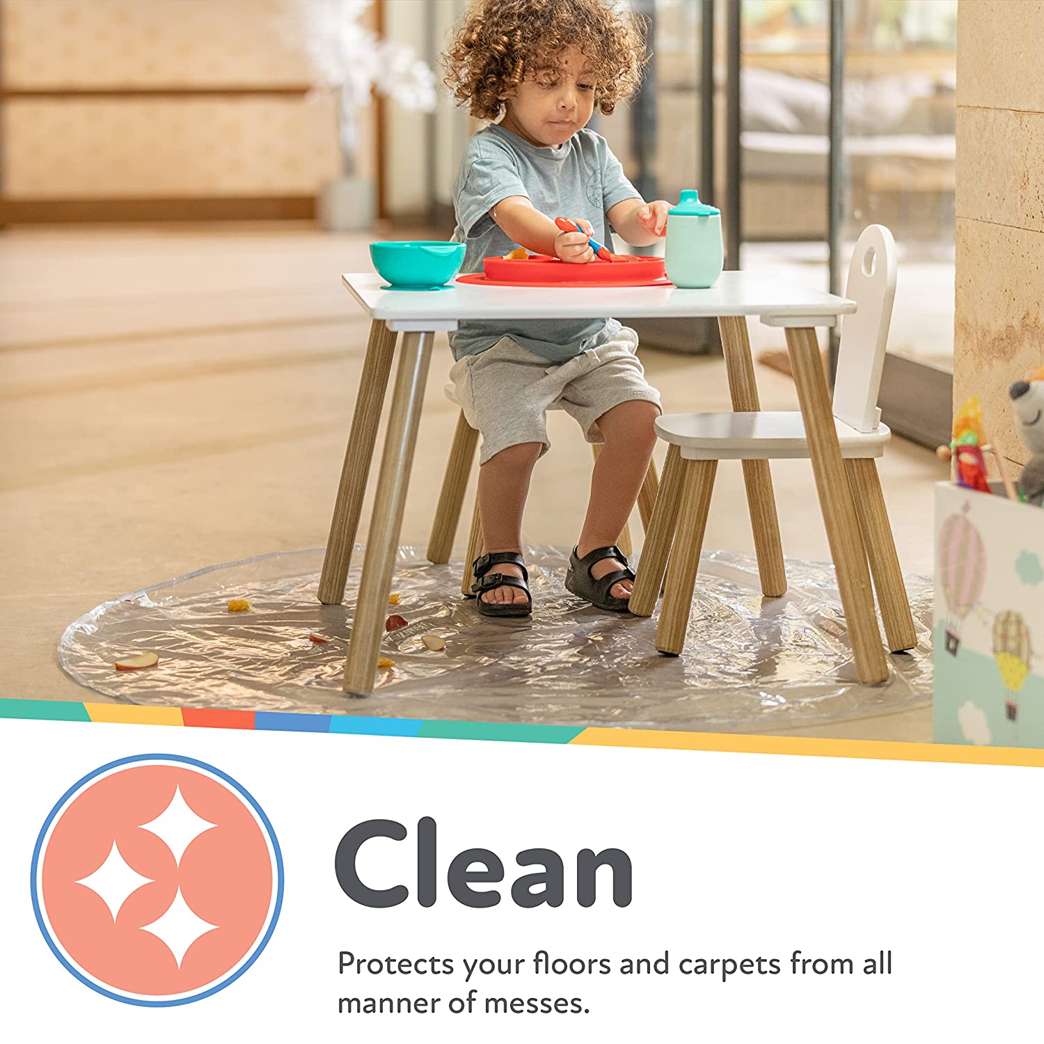 No-Mess Mealtime Floor Mat (2VRQ)