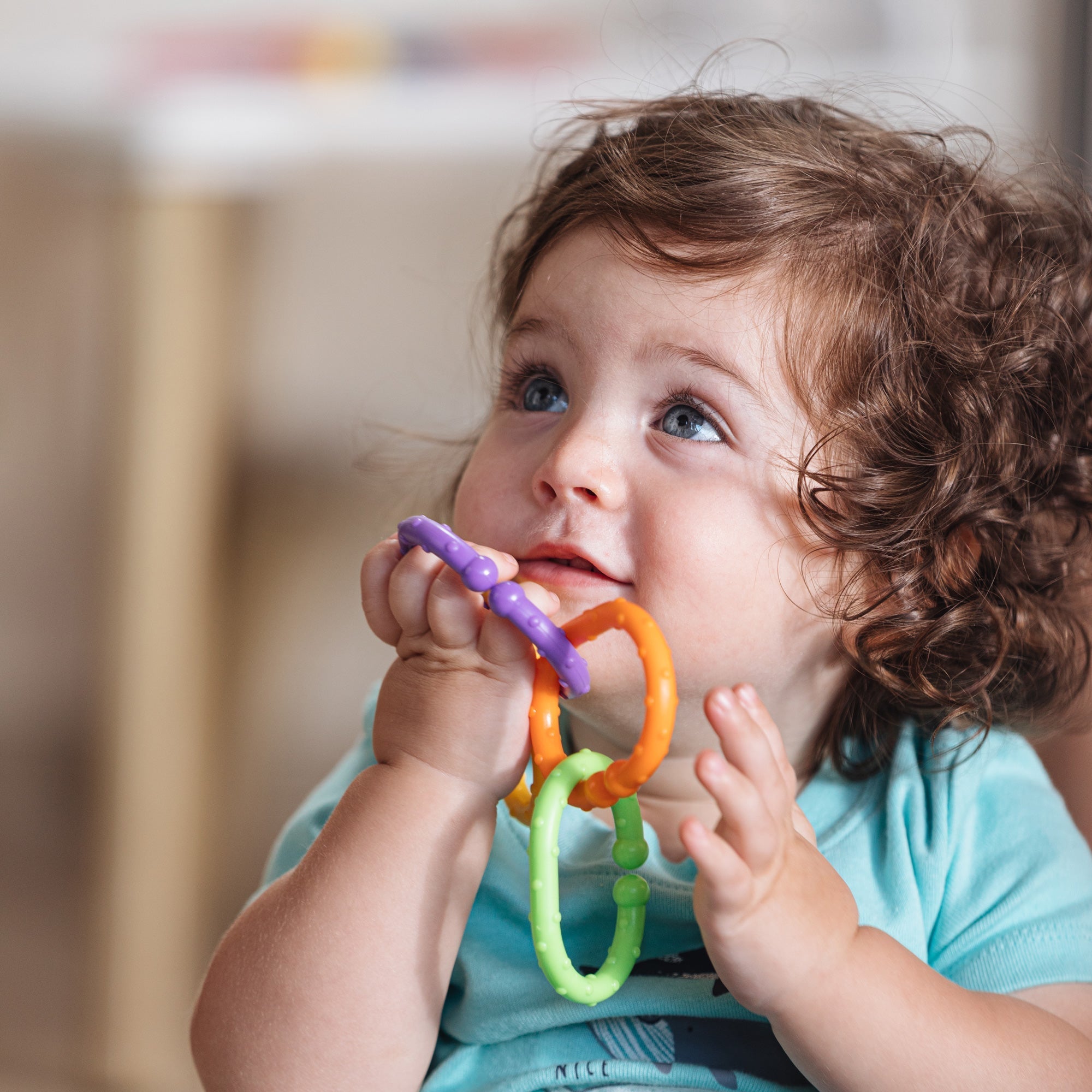 Linkables Teething Toys - Primary Colors - 18 pack (7G7H)