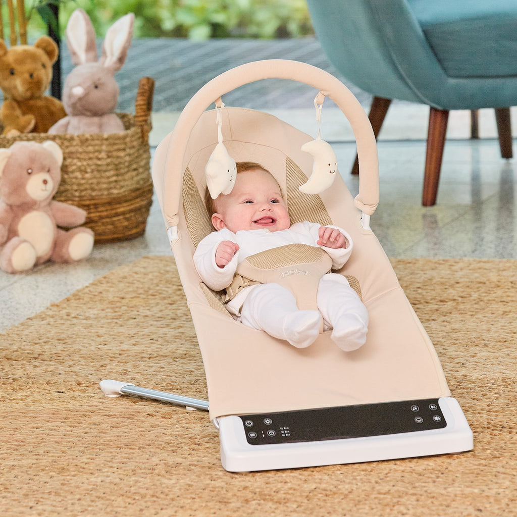 Deluxe Baby Bouncer Seat | Khaki (MXH1)