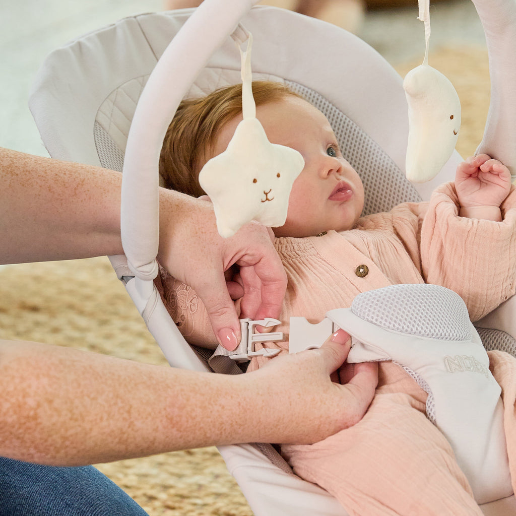 Deluxe Baby Bouncer Seat | Beige (MQAS)