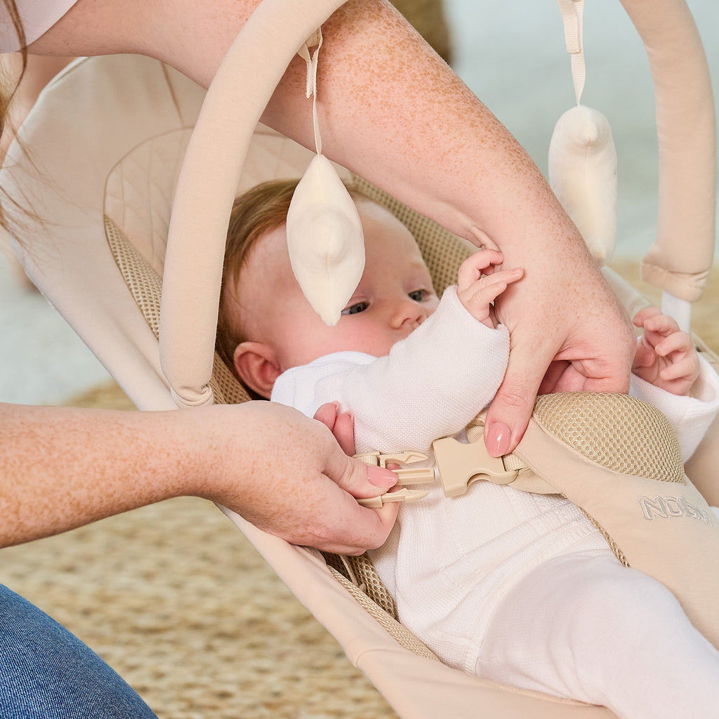 Deluxe Baby Bouncer Seat | Khaki (MXH1)