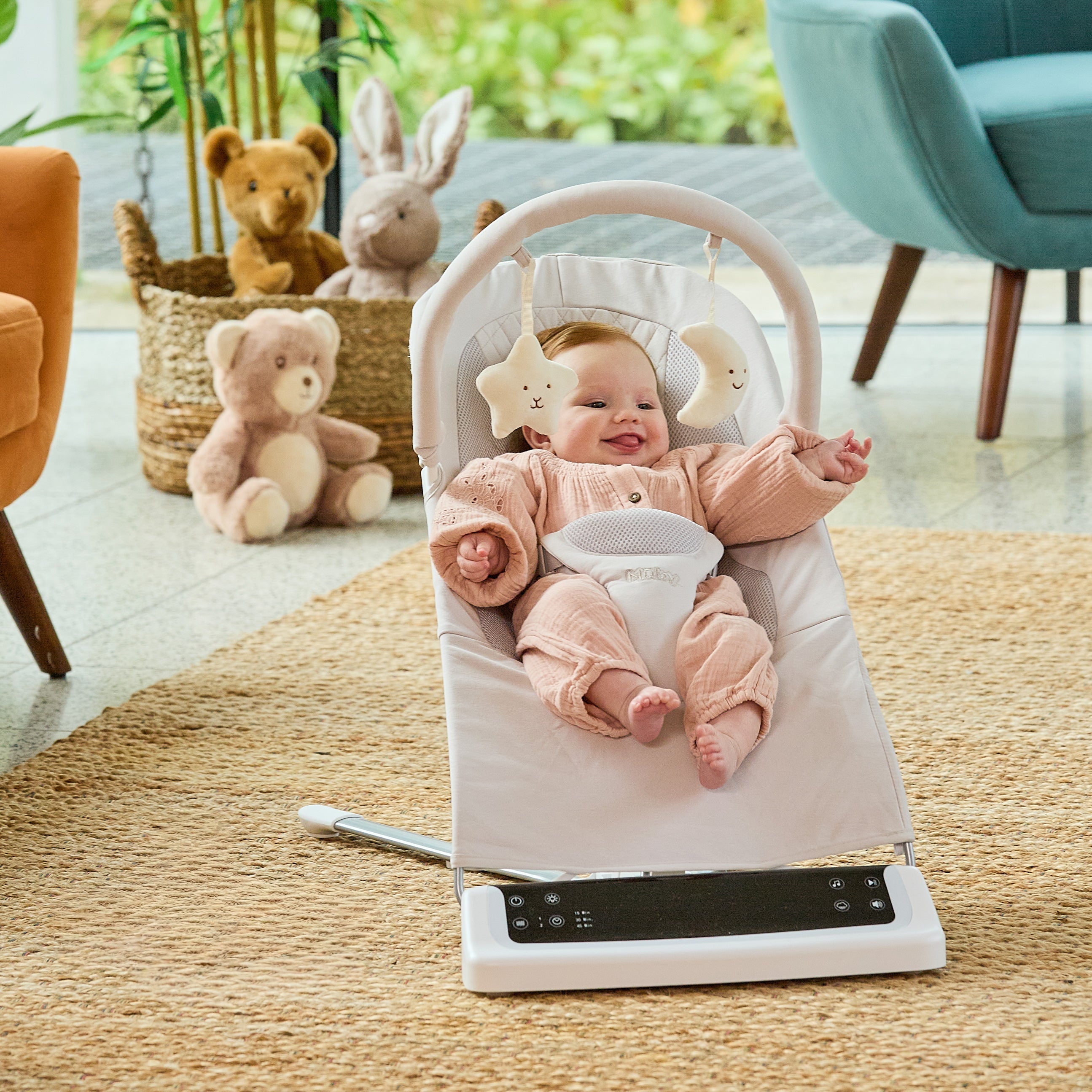 Deluxe Baby Bouncer Seat | Beige (MQAS)