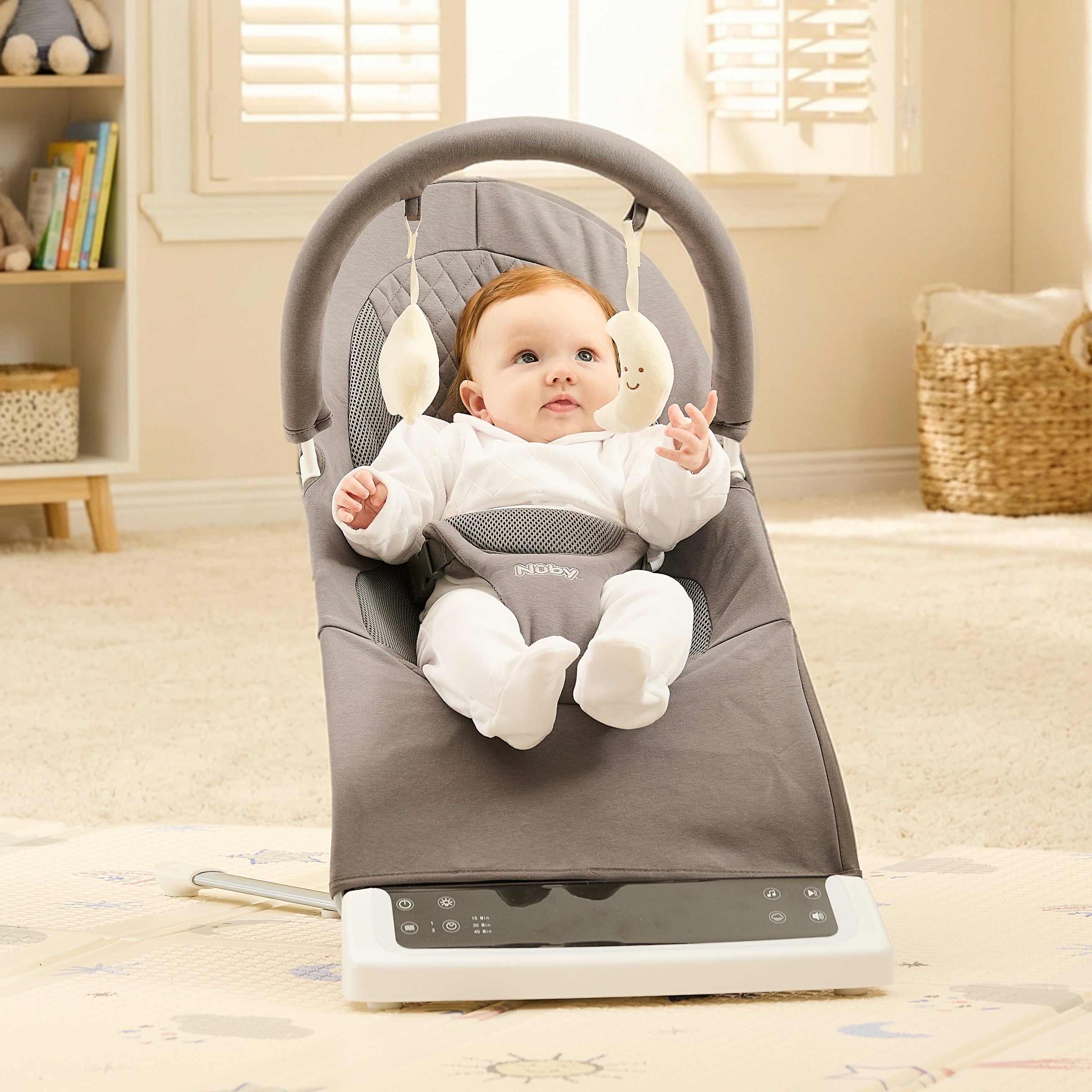 Deluxe Baby Bouncer Seat | Grey (SCPG)