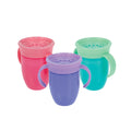 360 Wonder Cup with Handles (3 Pack - 5 oz) | Purple/Pink/Aqua (I0EH)