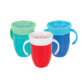 360 Wonder Cup with Handles (3 Pack - 7 oz) | Blue/Red/Aqua (5KKR)