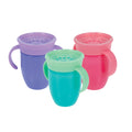 360 Wonder Cup with Handles (3 Pack - 7 oz) | Purple/Pink/Aqua (DTDT)