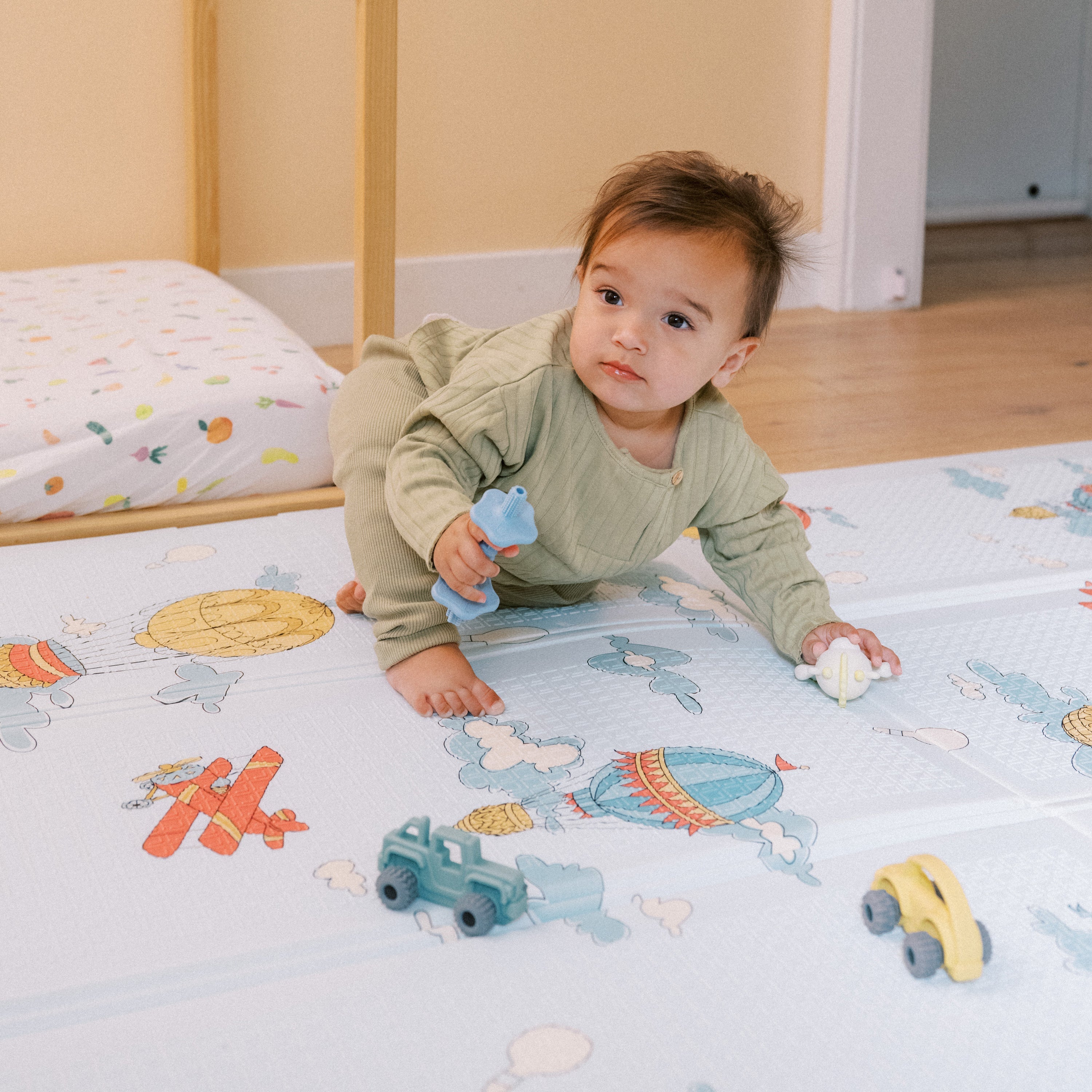 Reversible Floor Mat | Hot Air Balloons (ZVO6)