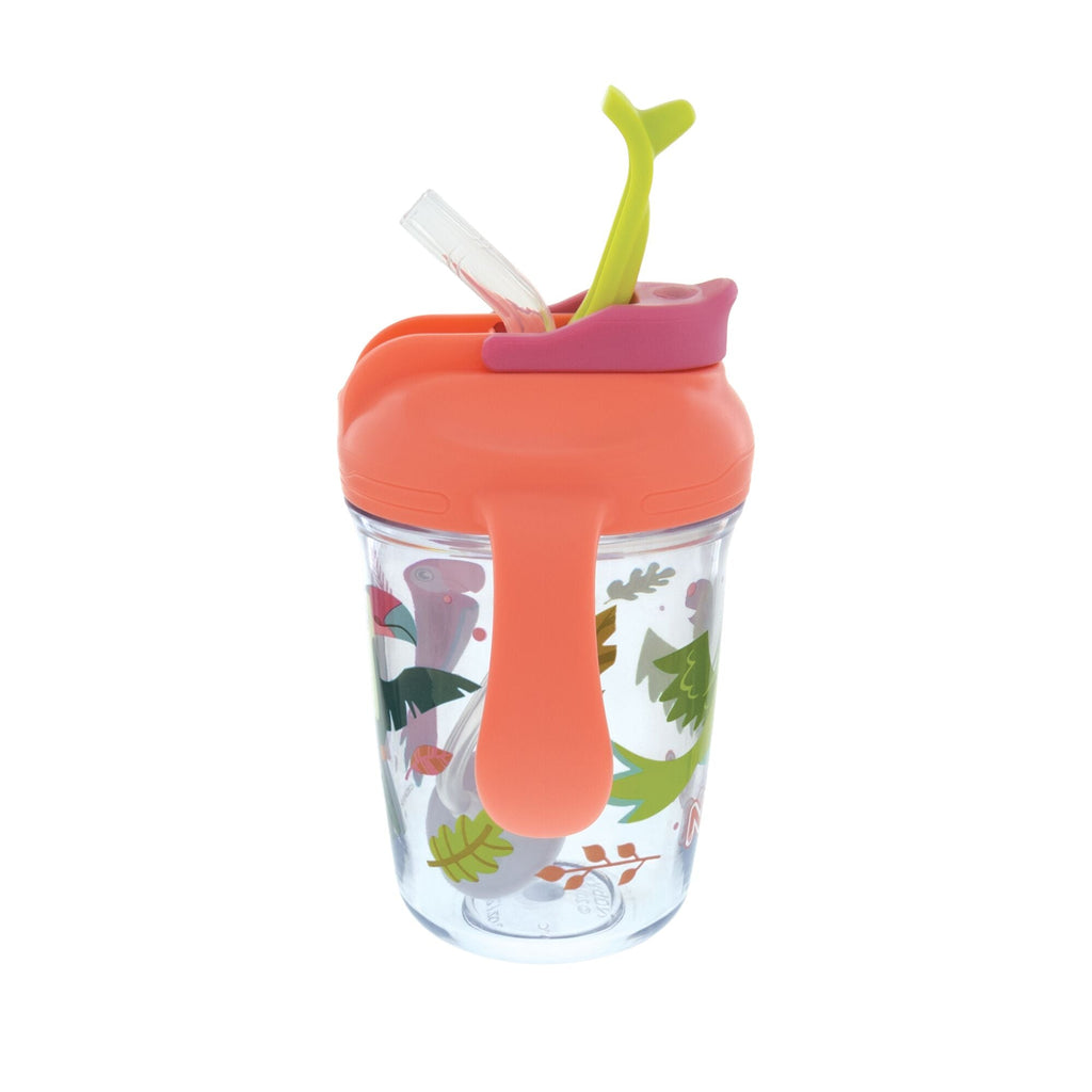 2-Handle Multi-Function Flip-It Cup | Tropical Birds (V2EV)