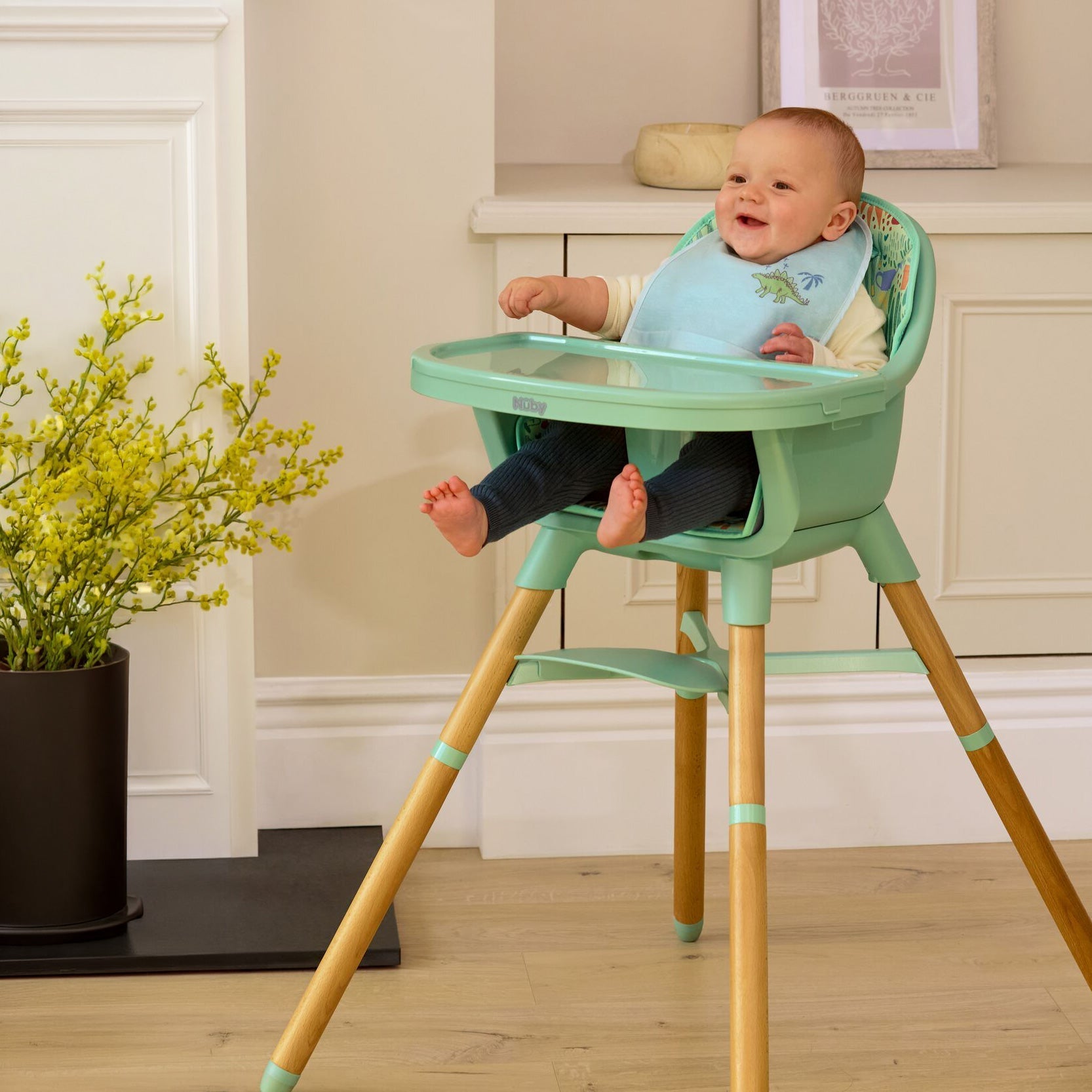 4-in-1 Multi-Use High Chair | Green Garden (VY7C)