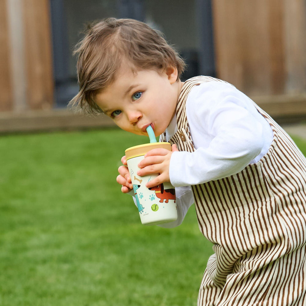 Thirsty Kids Flexstraw Stainless Steel Cup | Dogs (M53S)