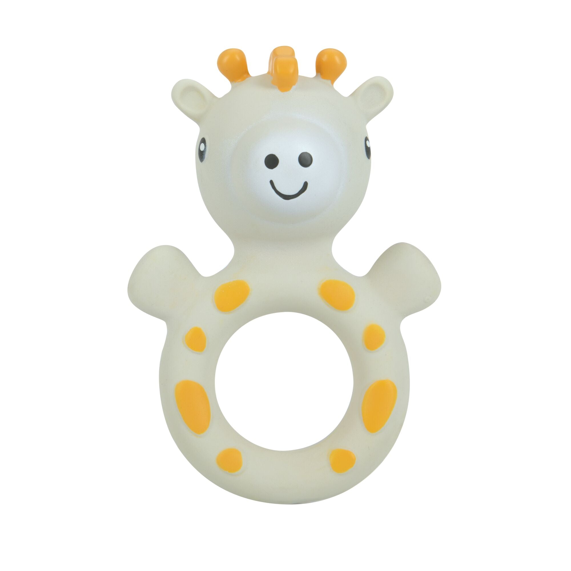 Jackie the Giraffe Natural Rubber Teething Ring | Giraffe (DSL7)