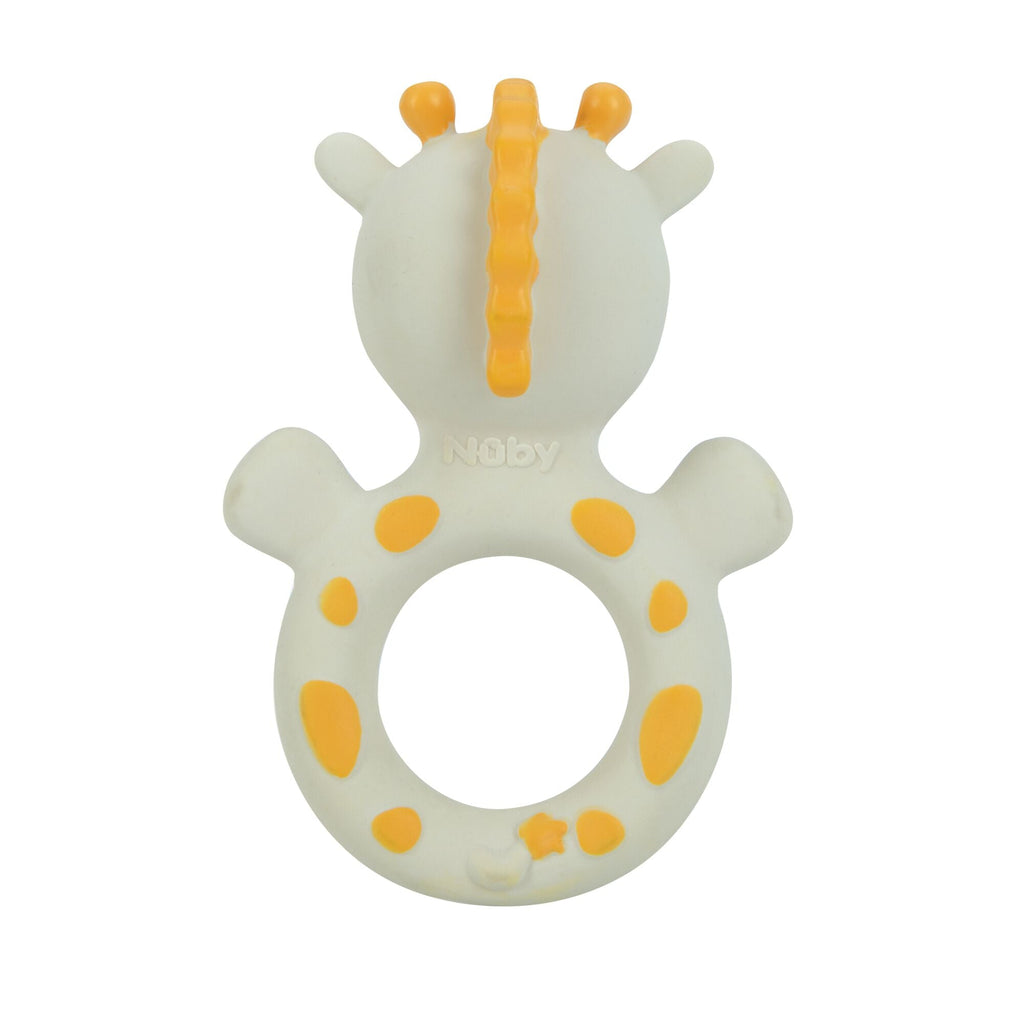 Jackie the Giraffe Natural Rubber Teething Ring | Giraffe (DSL7)