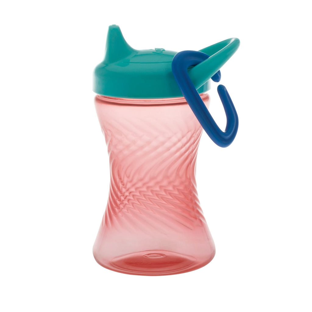 Hard Spout Sippy Cup with Carabiner (3 Pack) | Aqua/Red/Green (OTNB)
