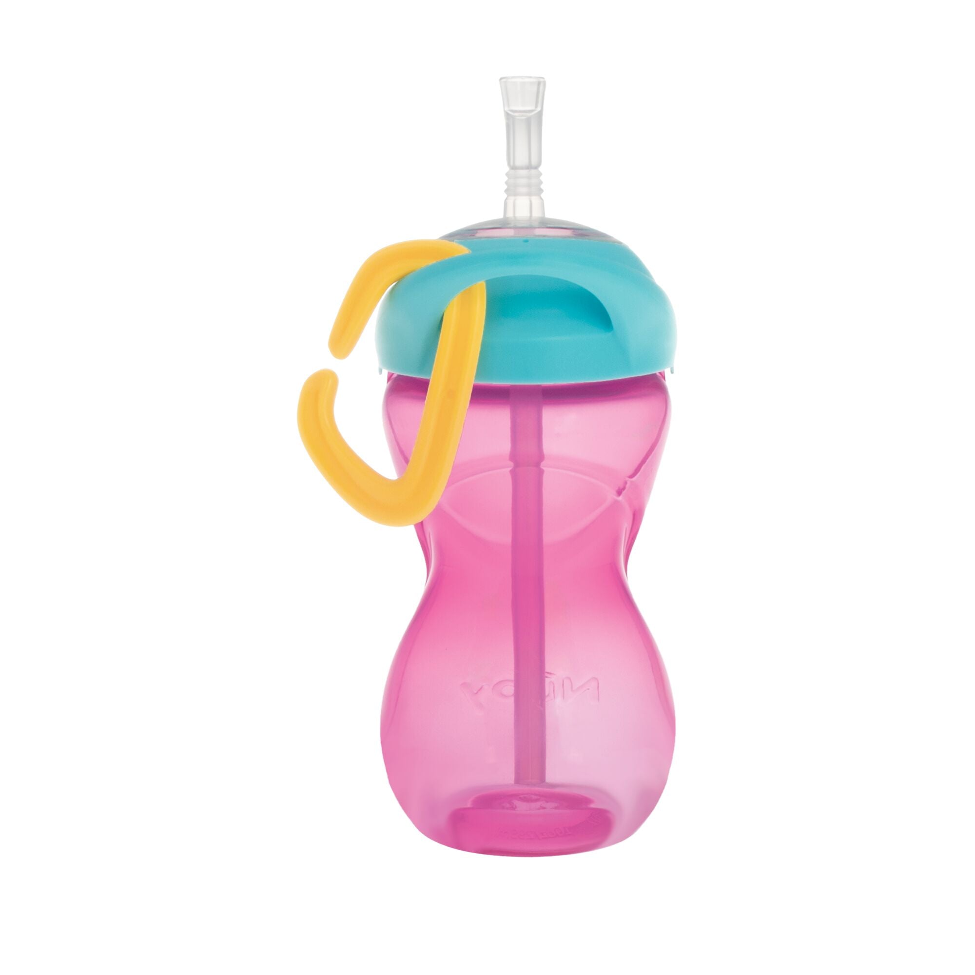Clik-it Travel Straw Cup with Carabiner (3 Pack) | Aqua/Pink/Purple (FMSJ)