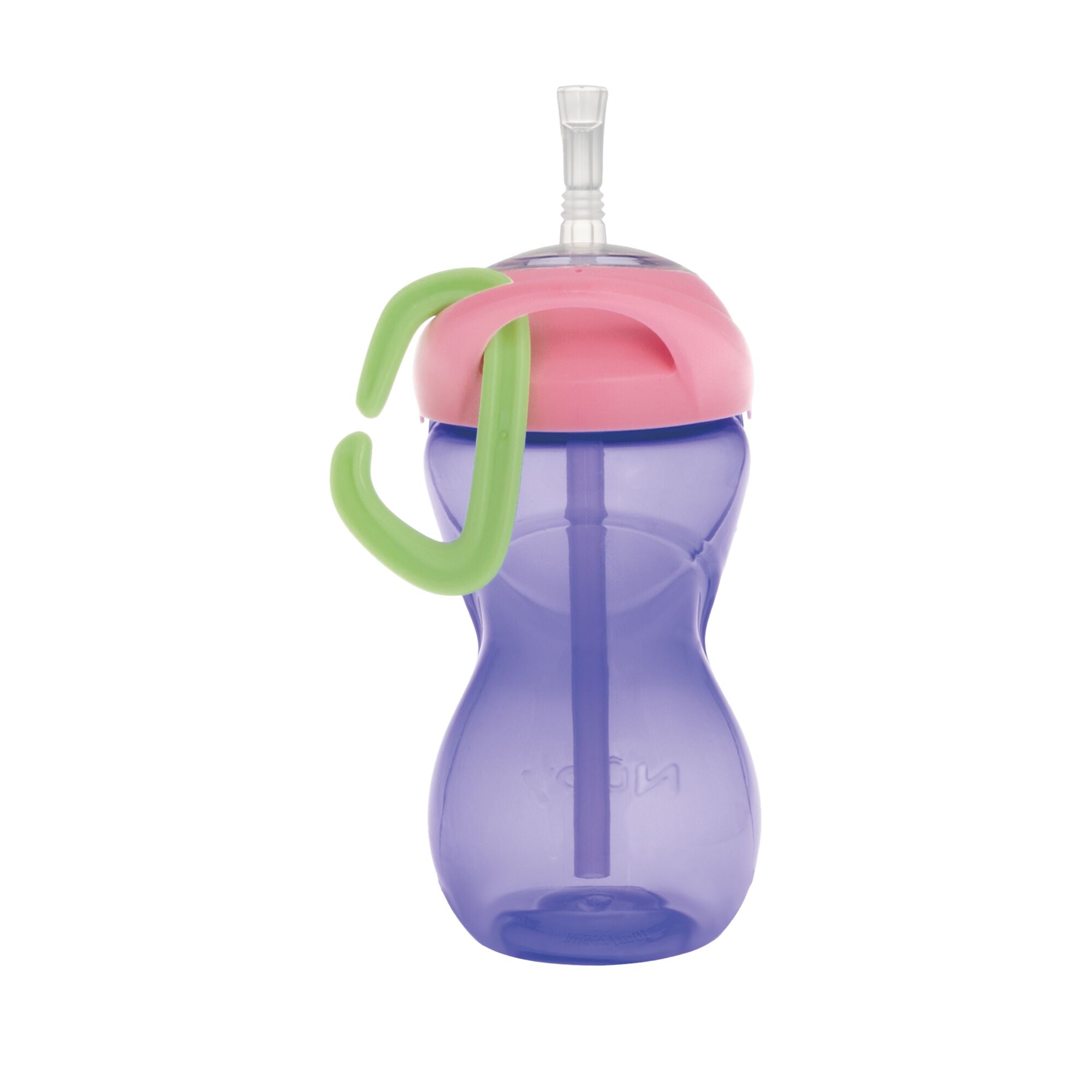 Clik-it Travel Straw Cup with Carabiner (3 Pack) | Aqua/Pink/Purple (FMSJ)