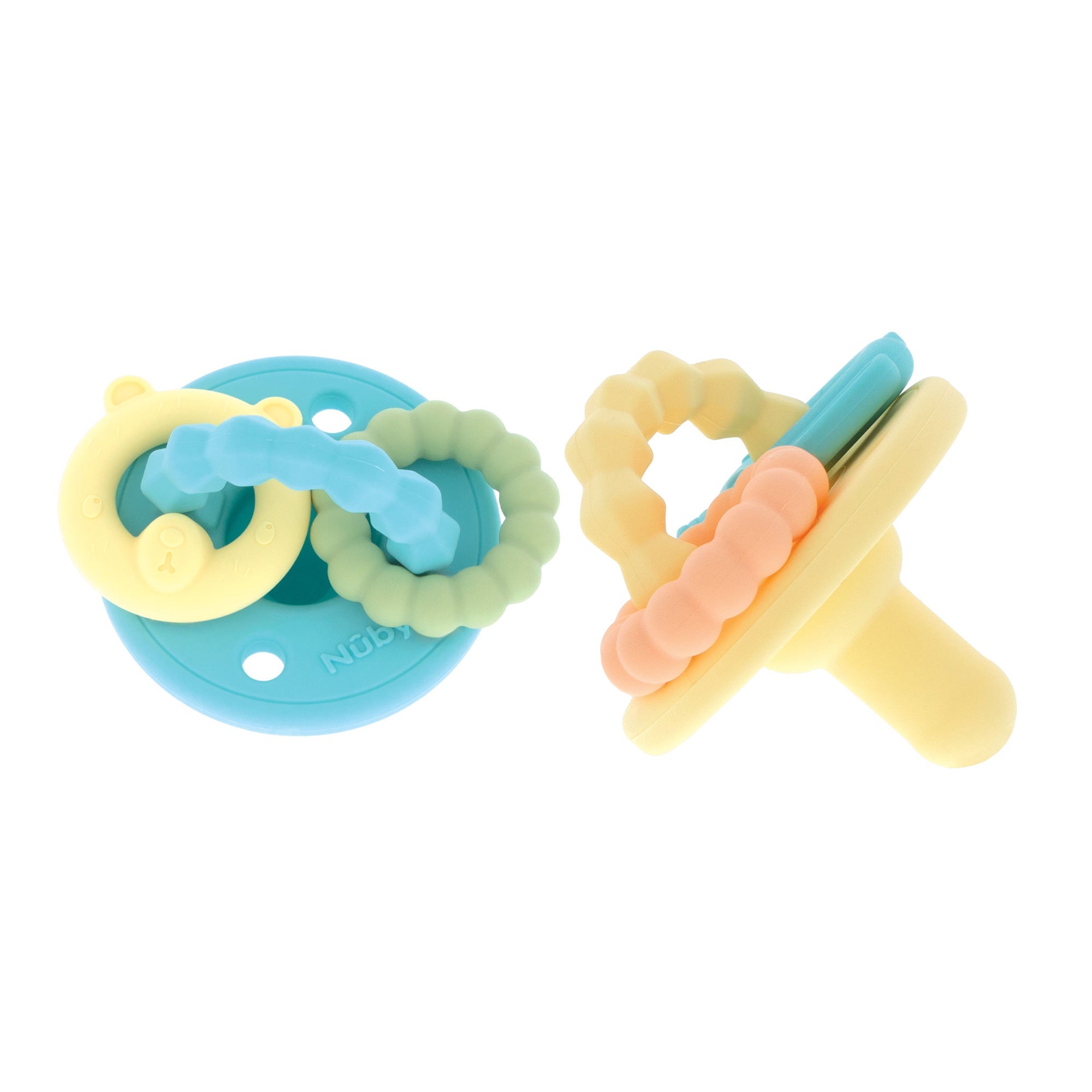 Silicone Charms (2 Pack) | Aqua/Yellow (GE4Z)