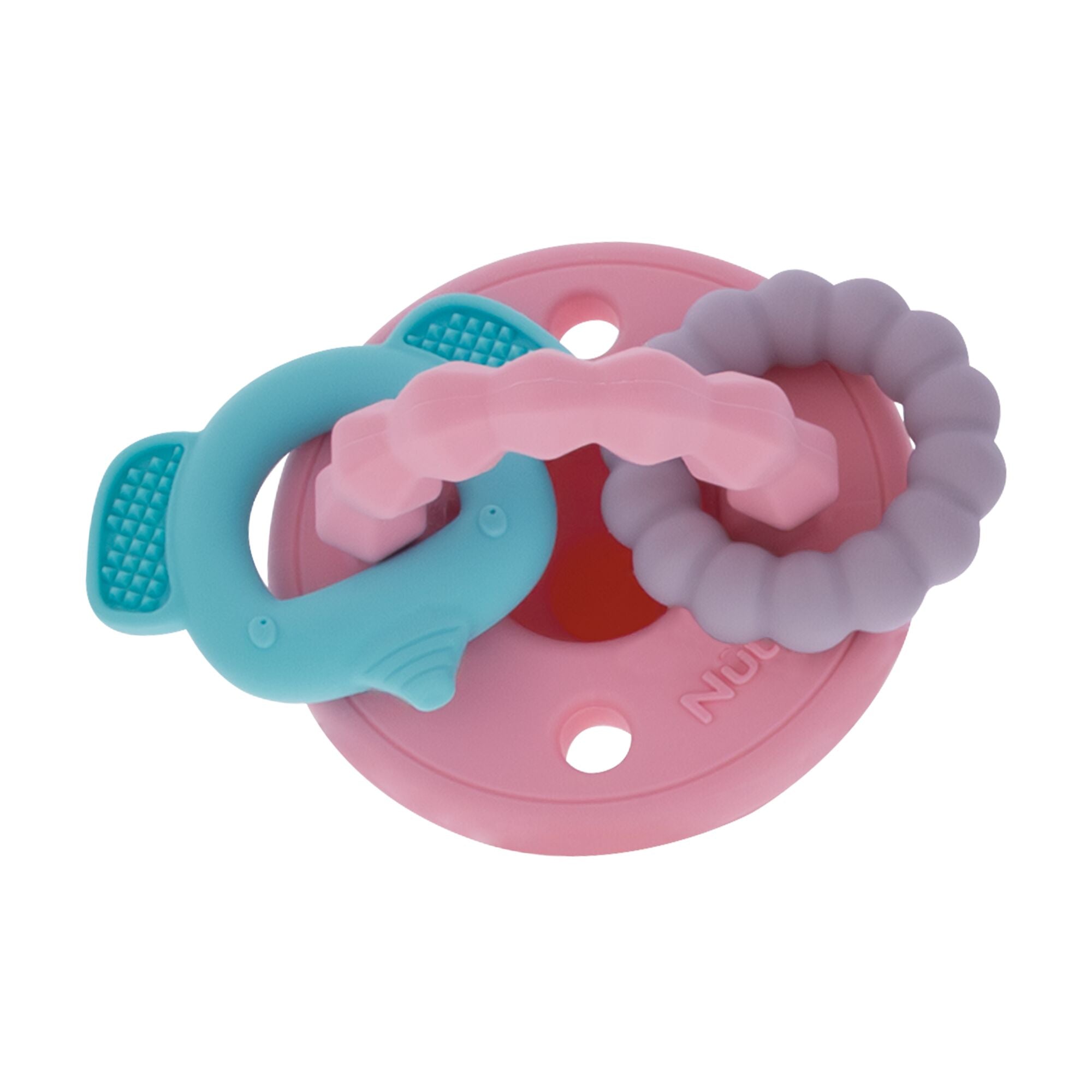 Silicone Charms (2 Pack) | Pink/White (I6DO)