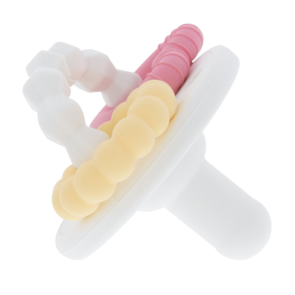 Silicone Charms (2 Pack) | Pink/White (I6DO)