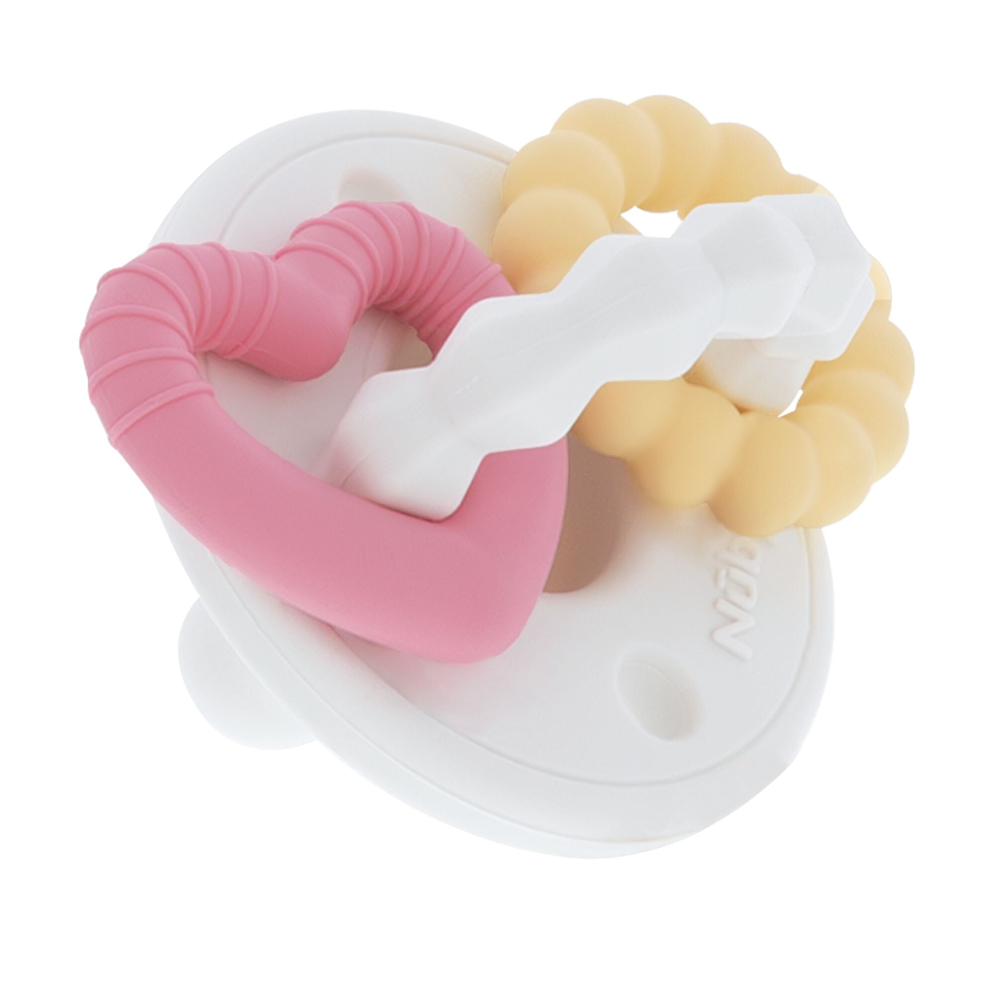 Silicone Charms (2 Pack) | Pink/White (I6DO)
