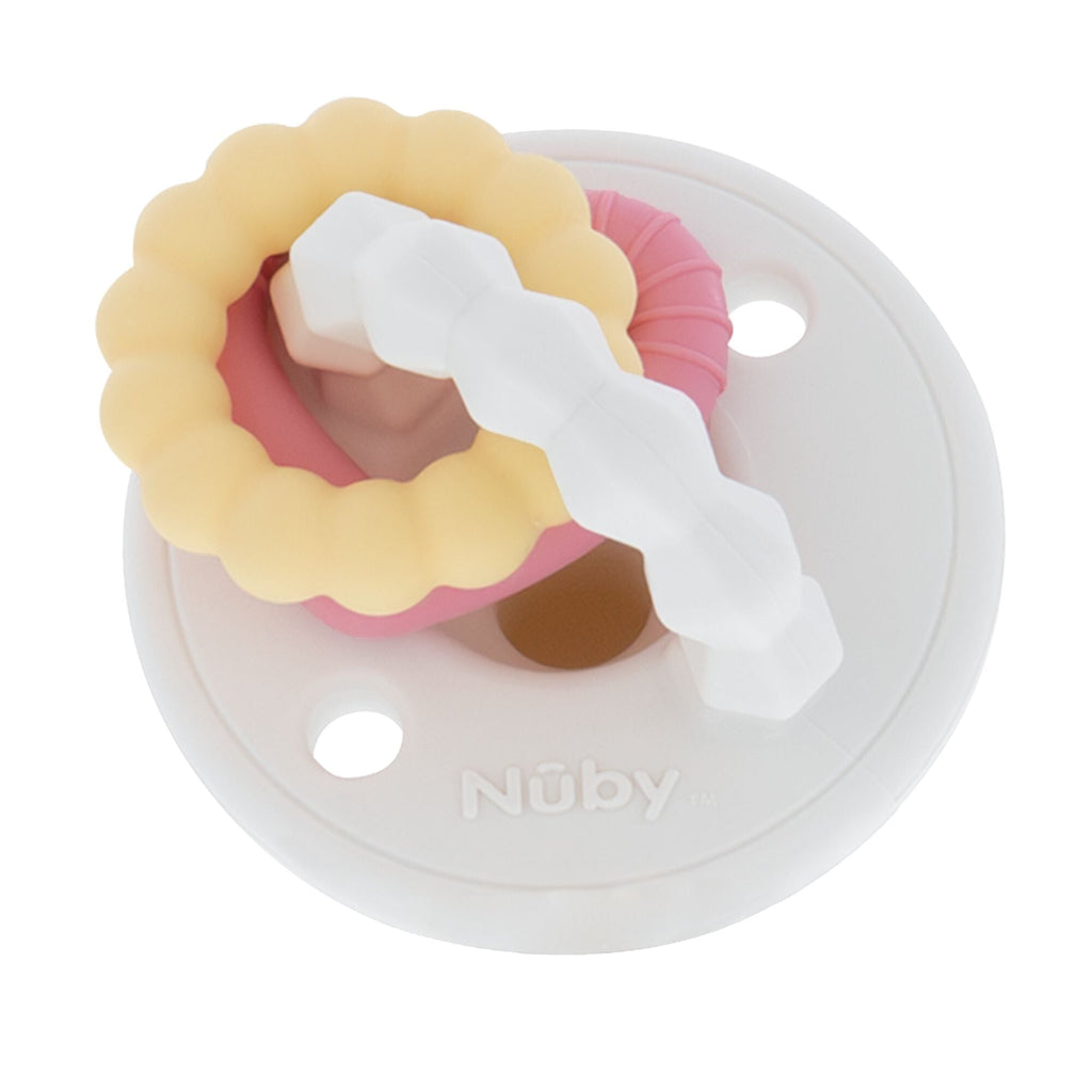 Silicone Charms (2 Pack) | Pink/White (I6DO)