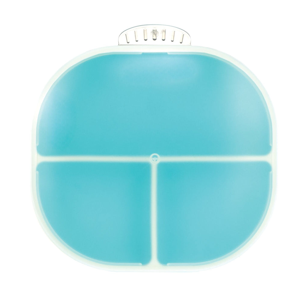 Rectangular Silicone Suction Plate (2 Pack) | Coral / Aqua (4NJS)