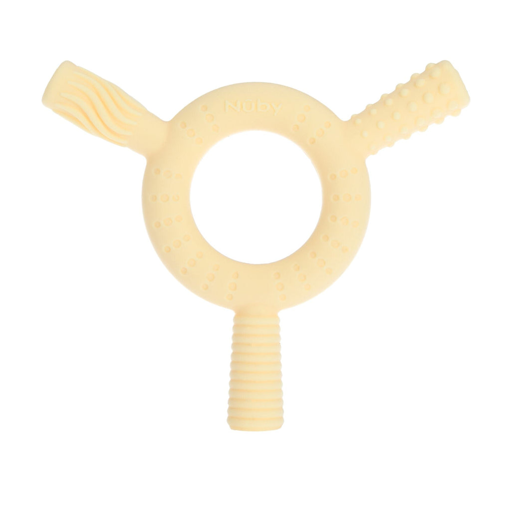 Hollow Sensory Tube Teethers | Green/Yellow (11TG)
