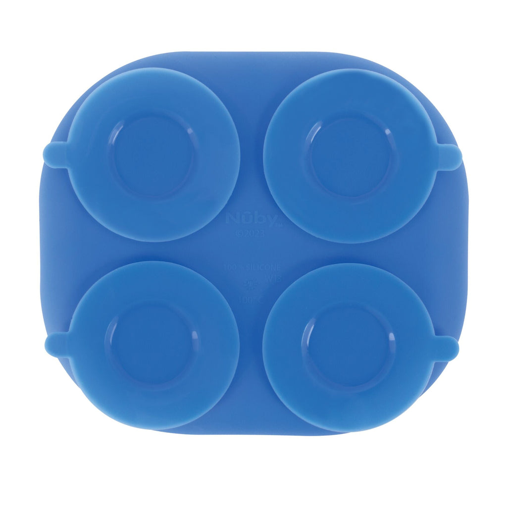 Rectangular Silicone Suction Plate (2 Pack) | Yellow / Blue (C7CW)
