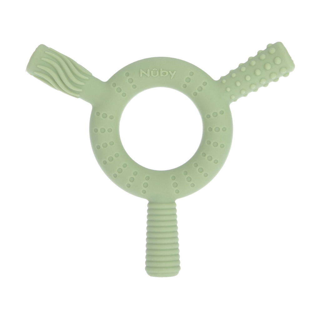 Hollow Sensory Tube Teethers | Green/Blue (0D1I)